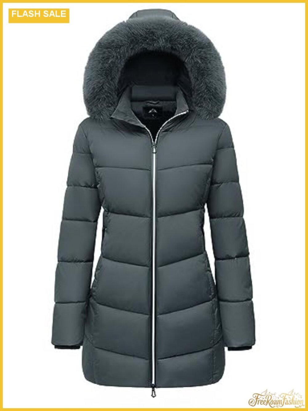 Women's Long Warm Winter Puffer Jacket Lightweight Down Coat